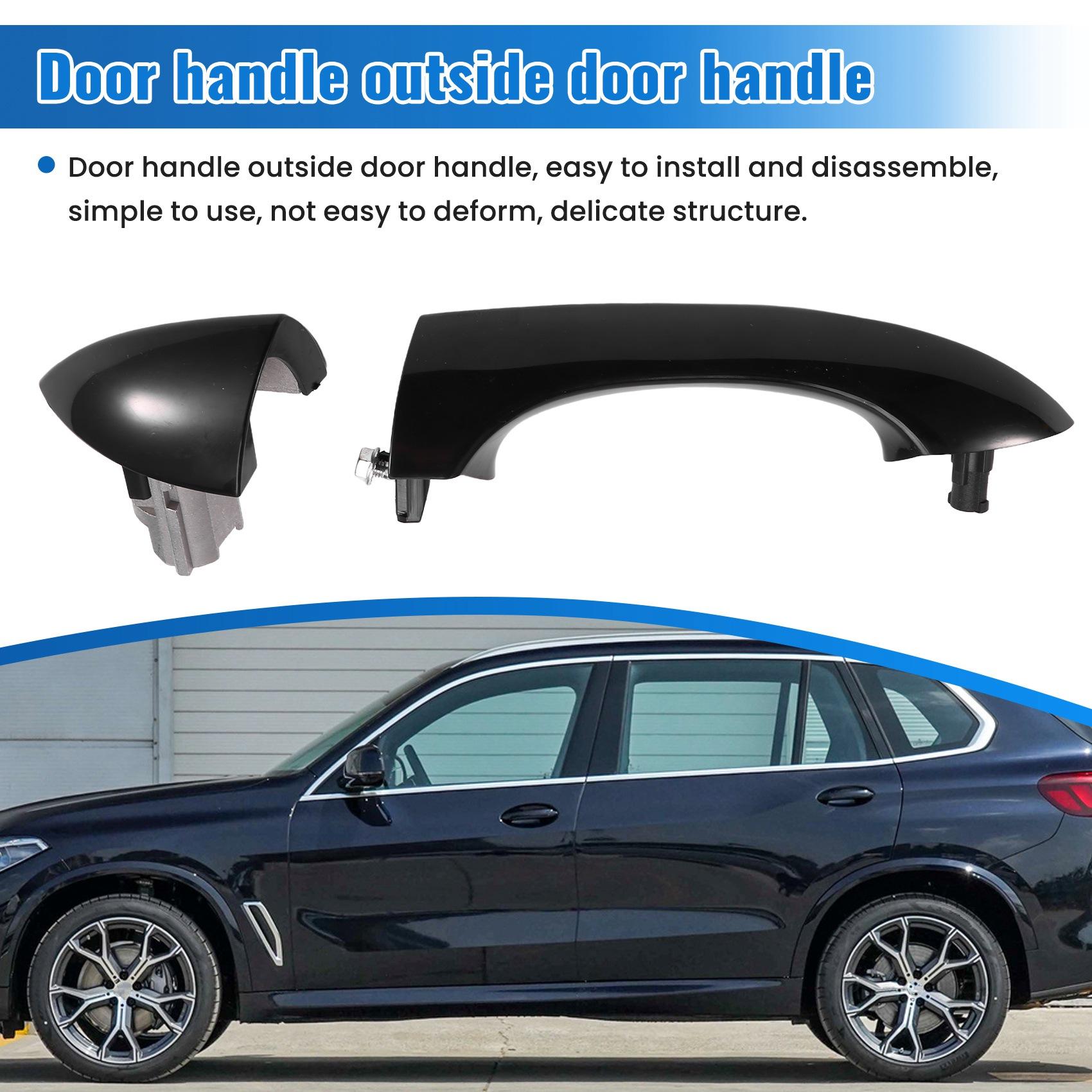 A58X-1Set Front Rear Left Right Exterior Door Handle Kit For BMW X5 E53 2000-2006