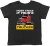 LKW LKW Kinder T-Shirt Zweimal hupen, wenn du ein LKW-Fahrer bist Kinder Junge Mädchen Geschenk