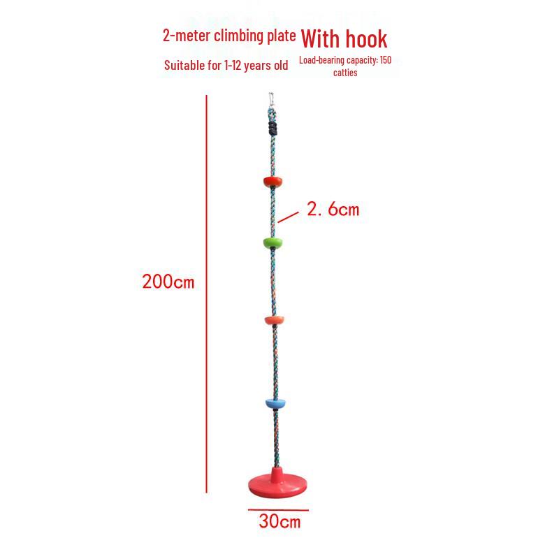 Outdoor Kids Climbing Disc Swing with Rope