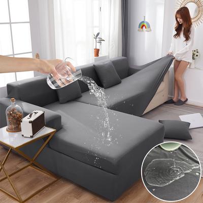 Housses de canapé élastiques imperméables pour salon, couleur unie, housse de canapé extensible, coin de canapé en forme de L, besoin d'acheter 2 pièces