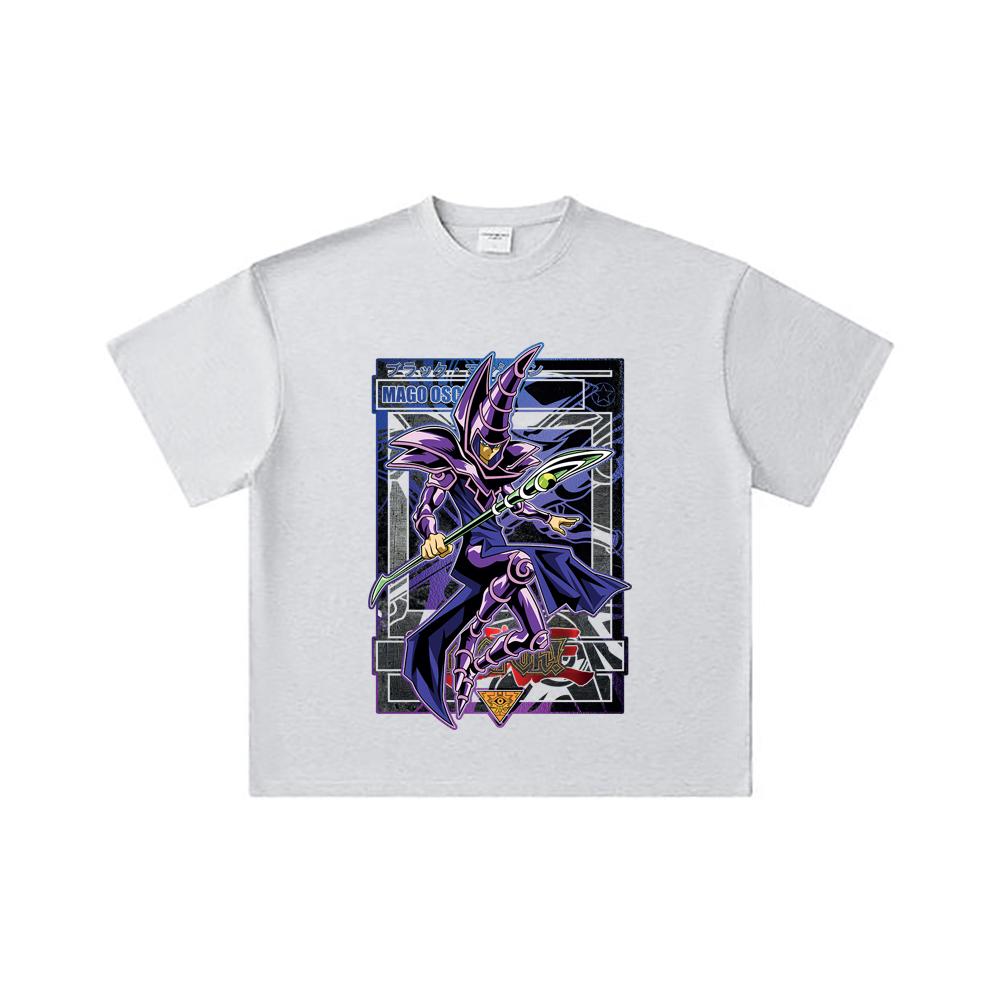 260 GSM Double Yarn 32 Count 100% Cotton Yu-Gi-Oh V5 Mago Oscuro Print Unisex Heavy Cotton T Shirt