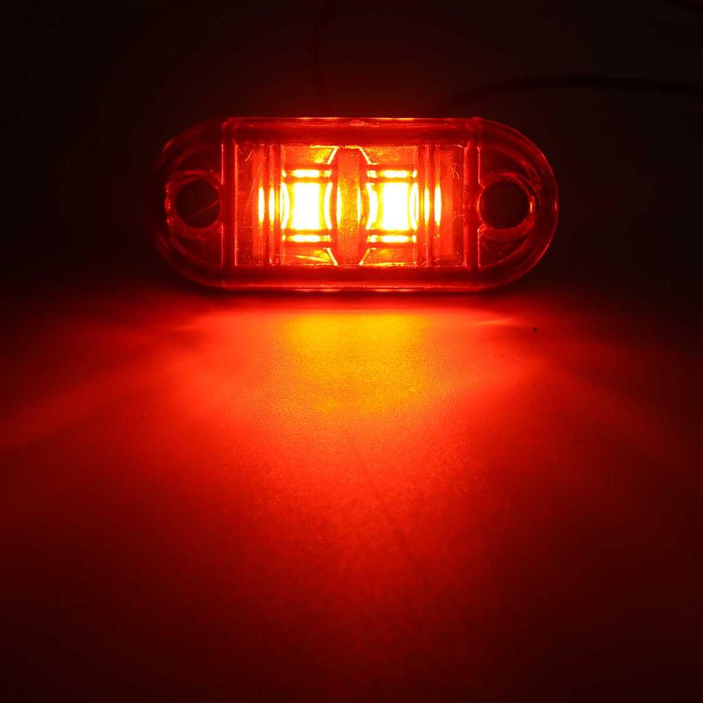 2/4/6PCS Led Side Marker Lights for Trailer Trucks Caravan Side Clearance Marker Light Lamp Led Lorry Amber Red White