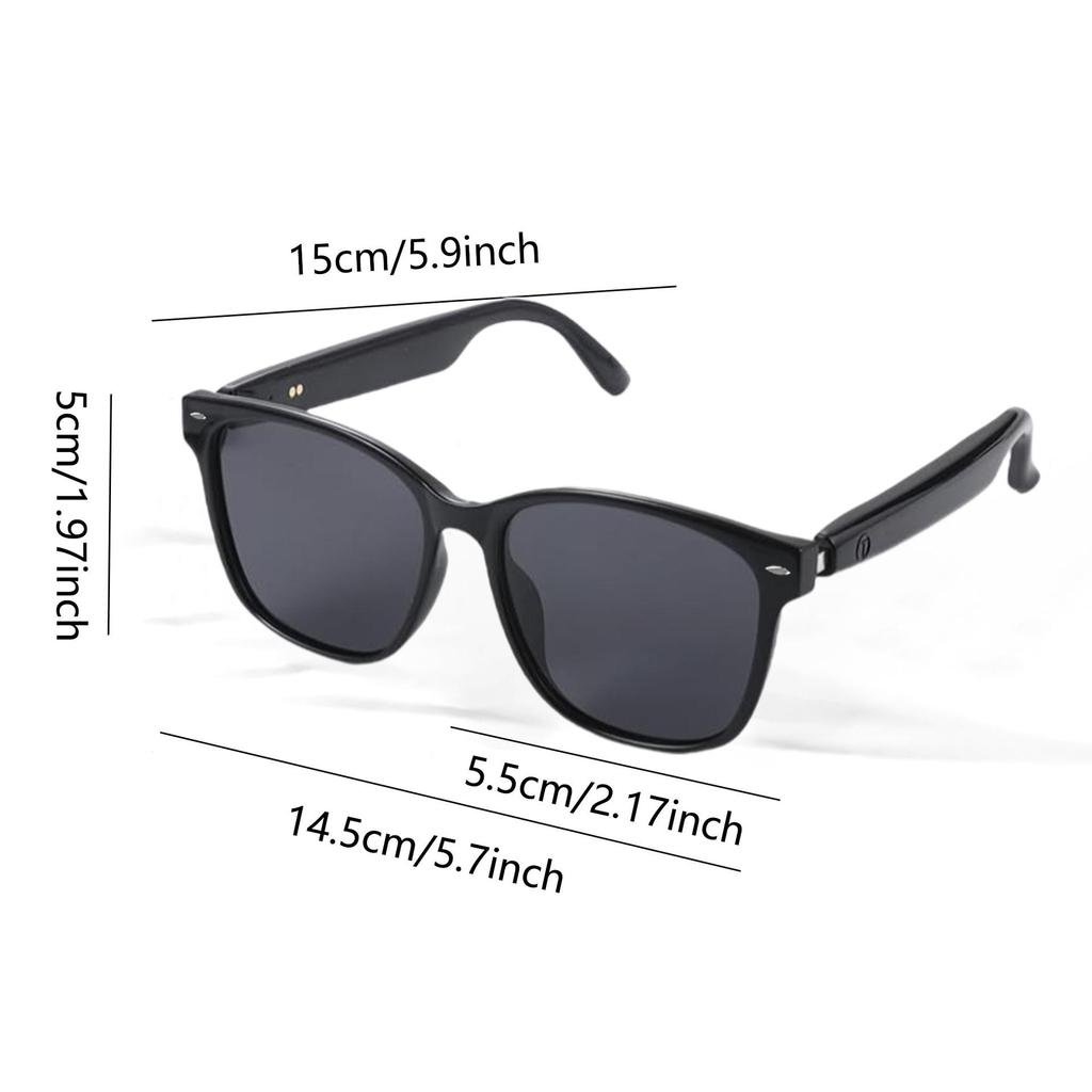 AI Translation Smart Bluetooth GS08 Sunglasses with UV Protection for Outdoor Use