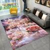 3D Beautiful Dream Magic Castle Scenic Area Rug,Carpet Rug for Living Room Bedroom Sofa Doormat Kitchen Decor Non-slip Floor Mat