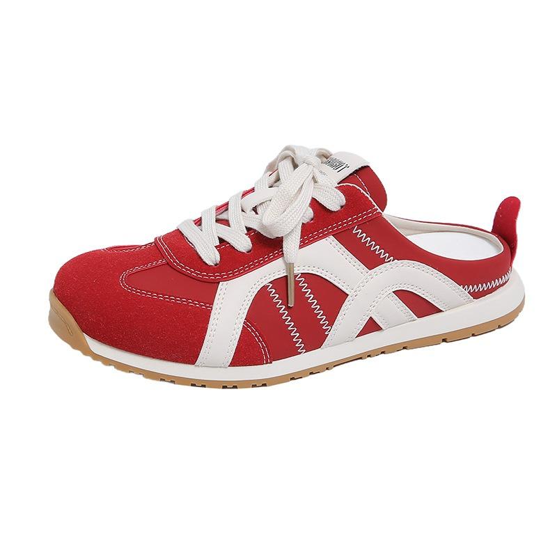One pedal strappy sports bag head half slippers women's summer wear lazy casual shoes