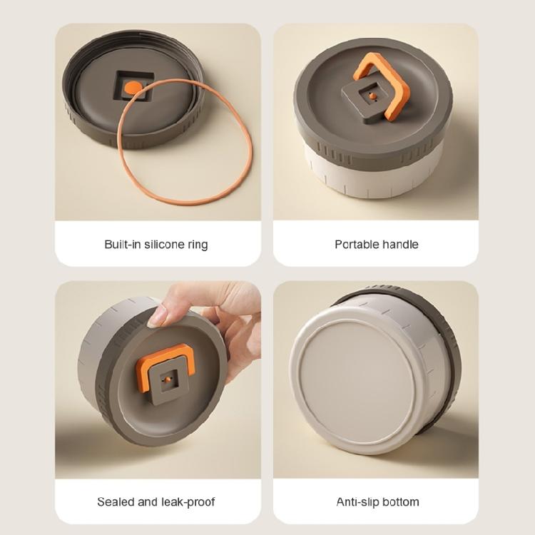 Stackable Lunch Jar with Handle Portable Leak Proof Bentos Box Stainless Steel Vacuums Insulated Food Container
