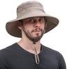 Wide Brim Sun Hat Women Men UV Protection Outdoor Fishing With Neck Flap Breathable Cap