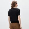 Komnboka Women's Cotton Silk Blend Short Sleeve T-Shirt