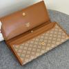 Used Celine Macadam Pattern Long Wallet Bifold Wallet Beige cw520