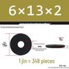 Thickened Black Flat Washer: Enhanced Round Metal Spacer for Home Use