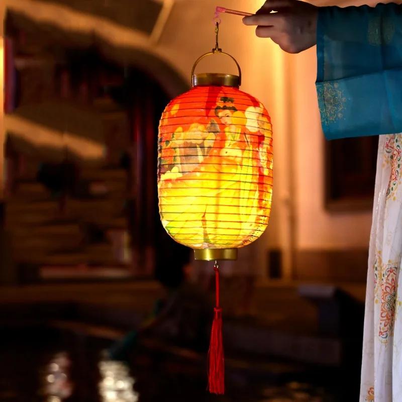 Felinar Chinezesc DIY Stil Retro Portabil Floare înflorită Lampă de Lumină Petrecere Felinare Luminoase pentru Crăciun Cadou de Anul Nou