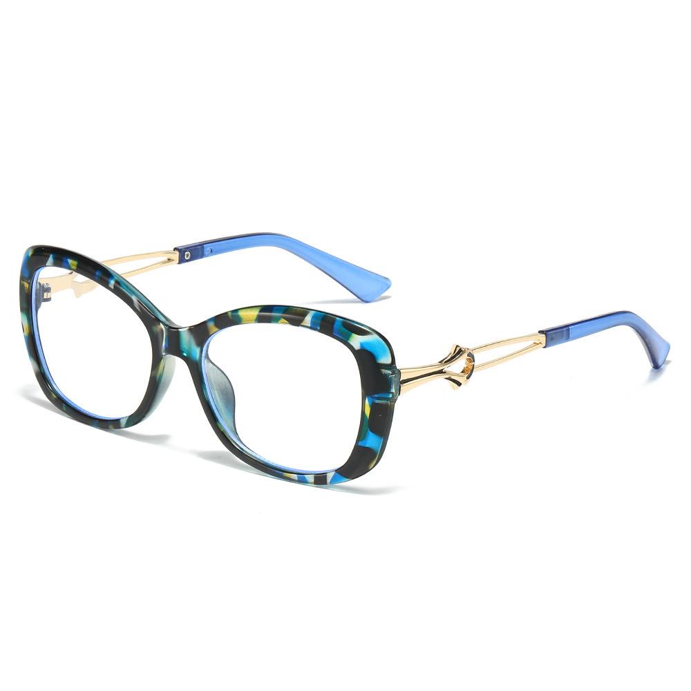 Anti-Blue Light Small Glasses Frame 100 With Female Degree Sweet And Cool Glasses Myopia Face Can Be Leopard Print Plain Glasses