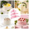 Easy Storage Kitchen Tools 3PCS Cake Curve Auxiliary Tools Lightweight PLA Support Reusable Baking Supplies Stakes Decorating Ruffle Stencils