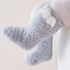 Coral Fleece Baby Socks Shoes Soft Warm Walking Shoes Cute Toddler Shoes  Winter