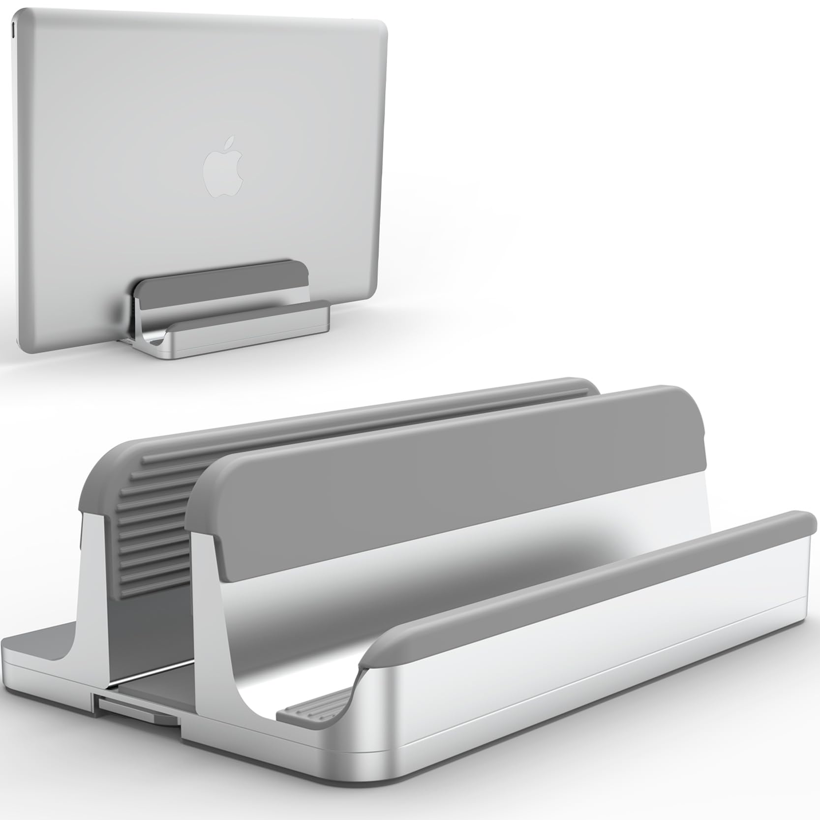 

Geecol Подставка для ноутбука регулируемая совместимая с Space Идеально подходит для работы из дома, Вертикальная, Держатель с 2 слотами, Ширина, Алюминий,