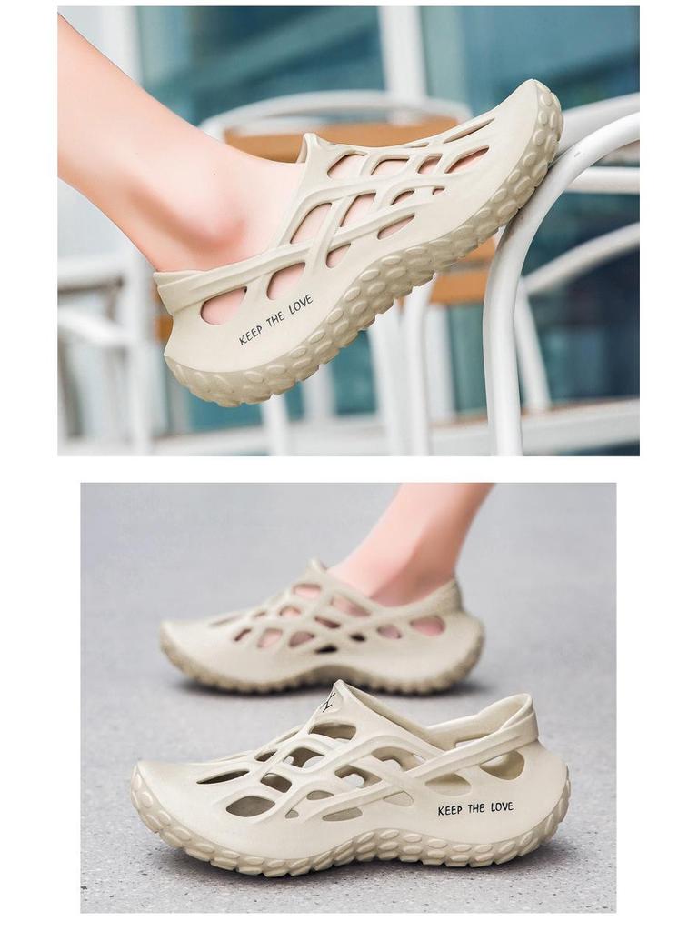 Zoccoli da Uomo Taglie Forti Traspiranti a Punta Chiusa Slip-On per Spiaggia e Fiume 2025