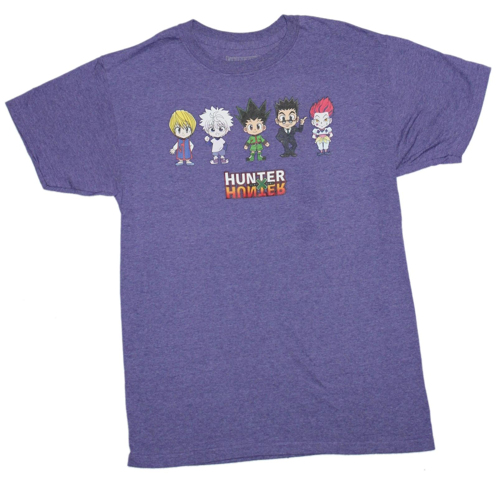 Hunter X Hunter New Adult T-Shirt - Chibi Cast Over Logo S