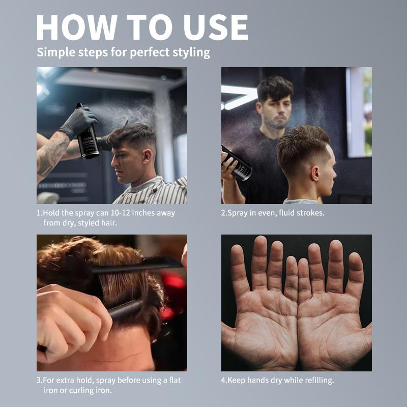 Spray Coiffant Pour Volumiser les Cheveux Fixation Longue Durée Soin Cheveux Ondulés Coiffure Mode Facile Soin Cheveux Volumineux