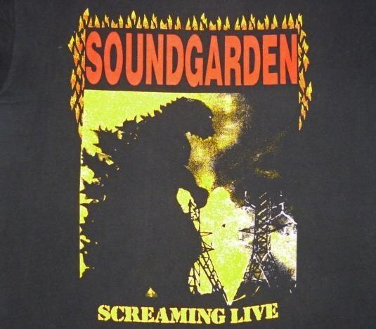 Soundgarden 198990 Screaming Live Vintage Black All Size Unisex Shirt Unisex T-Shirt L