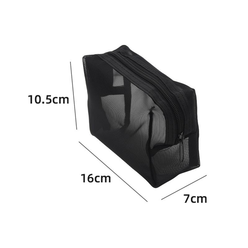 Nylon Mesh Cosmetic Bag Storage Lipstick Bag Earphone Data Cable Storage Bag Portable Travel Storage Bag