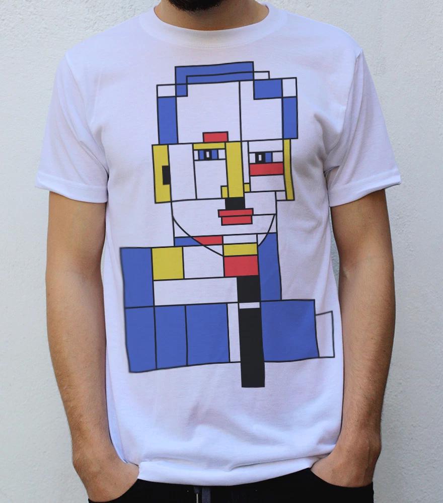 Piet Mondrian Portrait T Shirt Artwork L