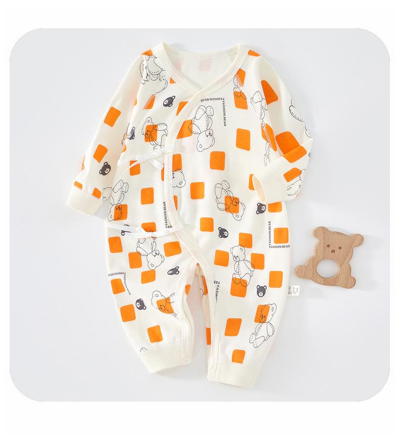 Newborn Pure Cotton Jumpsuit: All-Season Butterfly Romper for 0-6 Months