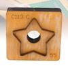 Star Leather Cutting Die Wooden Base Incisive Steel Blade Multifunctional Leather Die Cutter for Crafts Decors