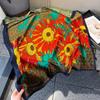 Luxury Print Silk Scarf Women'S 180*90Cm Design Polyester Material Smooth Long Scarf Spring And Autumn Soft Shawl Beach Scarf