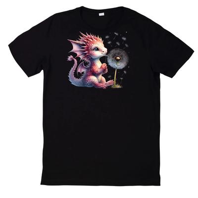 T-Shirt Niedlicher Babydrachen Motiv Baumwolle
