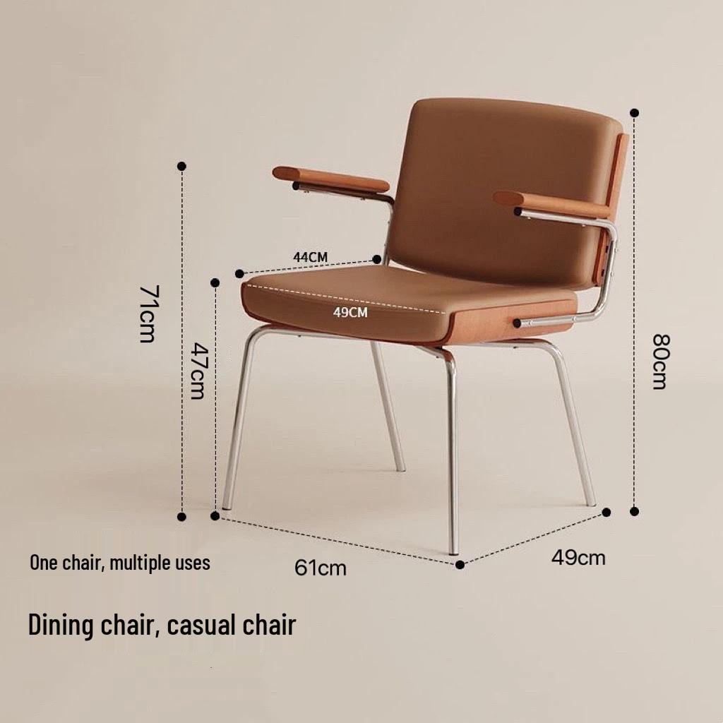 Retro Wabi-Sabi Style Luxury Dining Chair - Vintage Makeup or Dining Chair