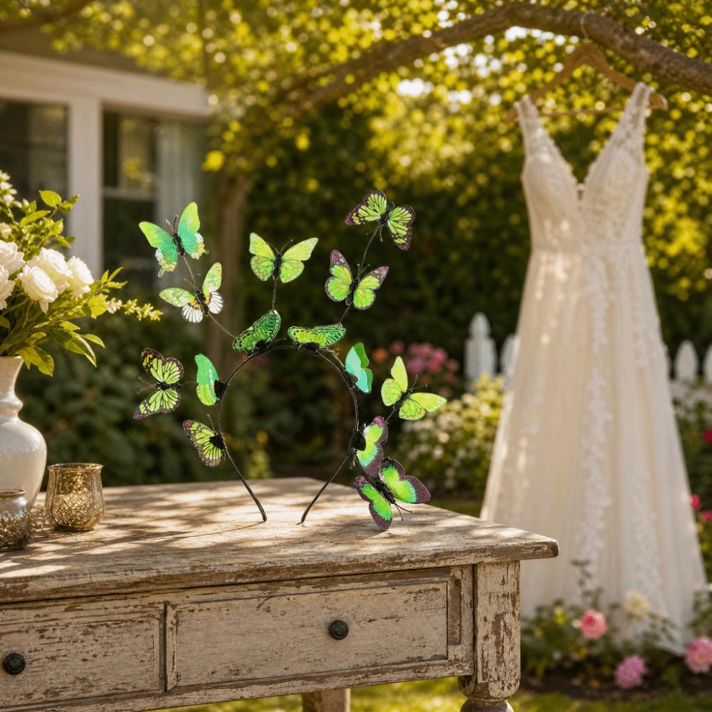 Glow Simulation Bridal Headpiece Flower Ring Fairy Headband Hair Accessories Bride