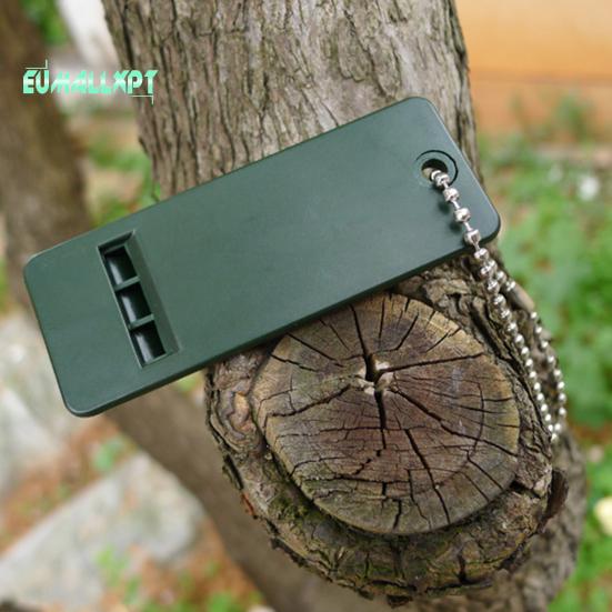 2Pcs 3-Frequency Whistle Keychain High Decibel Survival Camping Hiking Emergency Tool