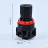 Air Pressure Regulator Kit Control Valve 1/4" NPT Female, with Gauge and Bracket