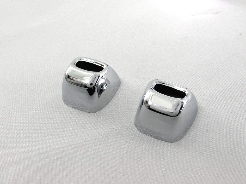 BRIGHTZ Headlamp Washer Nozzle Covers for Jimny Sierra JB74W Compatible with JB and 74 Jimny Sierra Chrome-plated [WASHER-008] JB74, B74, (Product