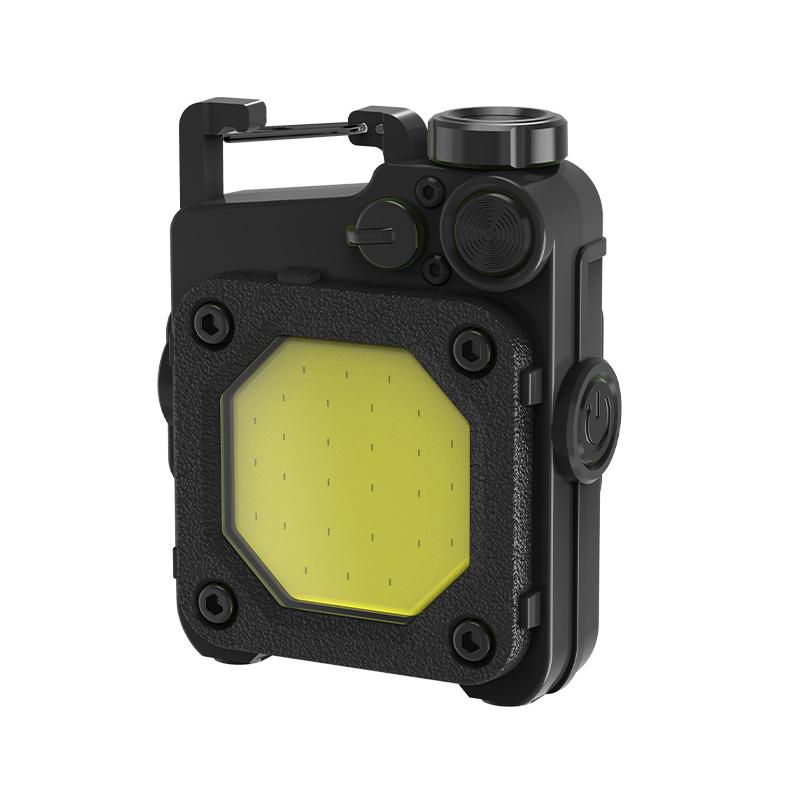 High Power LED EDC Flashlight Keychain Mini Rechargeable Torch Lantern Military Tactical Flashlight with USB Charging Work Light