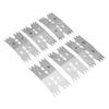 Slab Clamping Dogs for Woodworking Tools Stainless Steel Fastening Plate Clamp Tool for Accurate