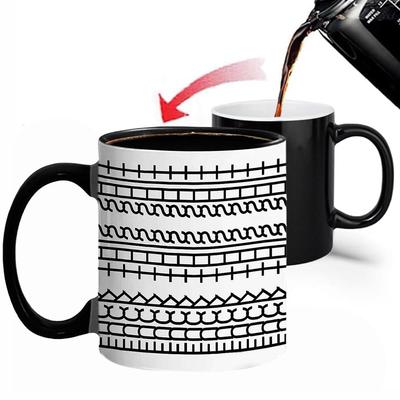 11oz Magické hrnky s textem skryté zprávy - Teplotně citlivý hrnek měnící barvu, Vtipné dárky kávový hrnek se skrytou zprávou