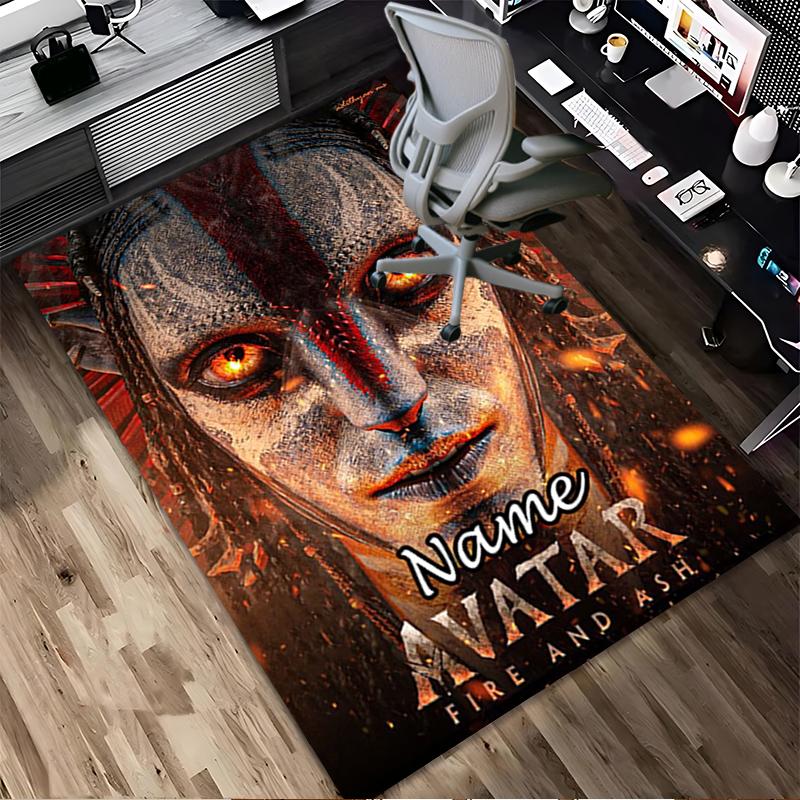 Tappeto Personalizzato con Nome e Avatar Mondo Soggiorno Antiscivolo Morbido Tappeto per Camera da Letto Sala Giochi Divano Ufficio Decorazioni per la Casa Zerbino