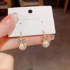 Elegant Rhinestone Pearl Earrings: Fashionable Studs for Women