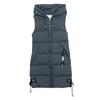 Women's Slim Hooded Cotton Vest - Medium-Length, Autumn/Winter, Korean Style, Plus Size, Fashionable