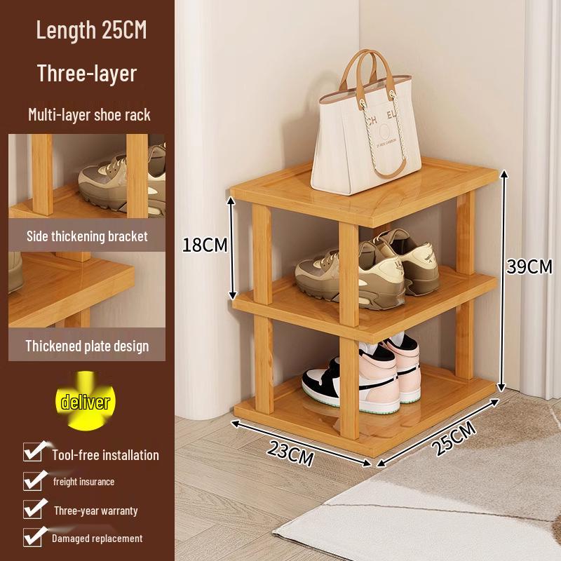 Compact Multi-Layer Shoe Rack for Doorway, Home, or Dorm - Space-Saving Under-Table Shoe Storage Cabinet