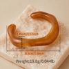 Trendy Wave Irregular Cuff Bangle Bracelets for Women Vintage Resin Acrylic Geometric Open Wrist Bangle Stackable Jewelry Gift