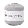 Hand-Woven Mulberry Silk Cotton Lace Yarn No. 6 for DIY Crochet & Fine Wool Projects