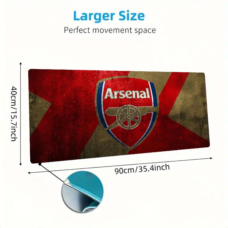 Arsenal F Large Size Mouse Pad Large Gaming Table Cushion Non-slip Laptop Tablet Big Mousepad XXL Mat Mini PC Playmat With Lock edge