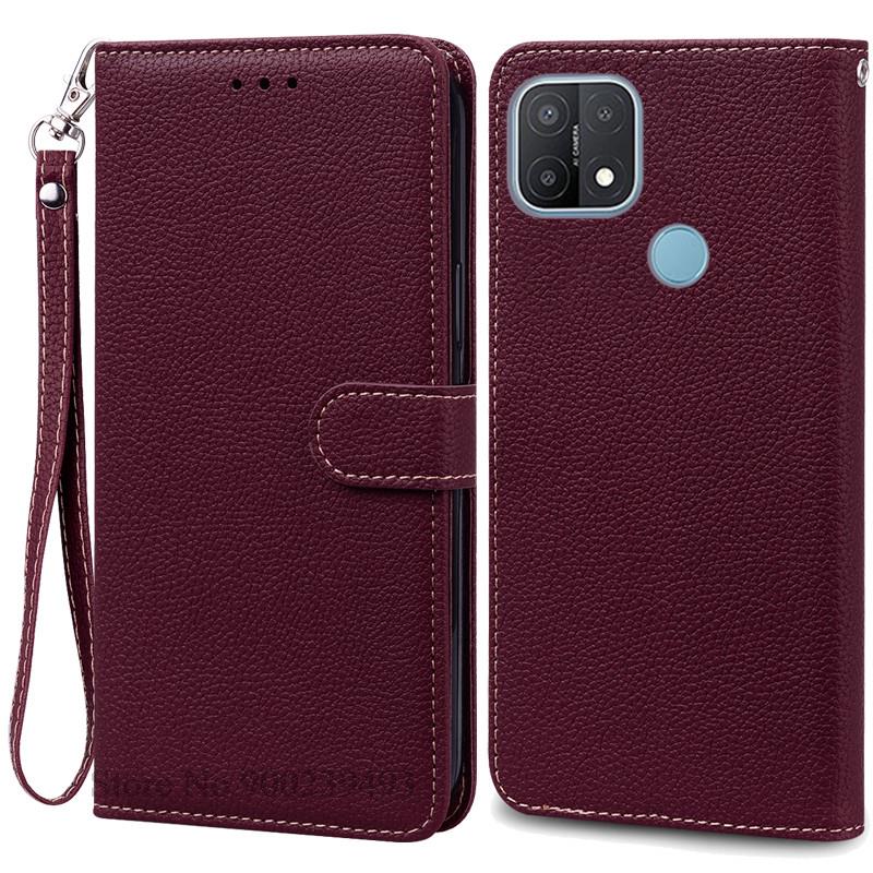 For OPPO A15 Case OPPO A15S Cover Silicone Wallet Flip Cover For OPPO A15 CPH2185 A15S CPH2179 Phone Case Leather Coque Fundas