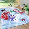 Snowy Winter Family Carpet Rug Soft Washable Anti Slip Home Living Room Sofa Mats Personalized Christmas Rug