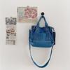 Simple Single Shoulder Denim Crossbody Bag Casual Korean Style Summer Canvas Bag Handbag Messenger Bag for Girls Ladies