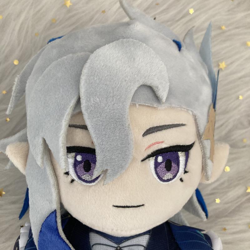 20cm Anime Neuvillette Cosplay Plüschpuppe Spielzeug Charakter Niedlich Weiches Kuschelkissen Weihnachts-Halloween-Geschenk