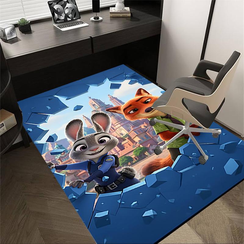 

1pc Zootopia Carpet Anti Slip Polyester Floor Mat for office.Bedroom 60cm by 90cm