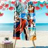 Son Goku Print Beach Towel, Large Soft Quick Dry Towel for Beach Camping Swimming